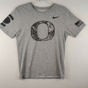 Nike Oregon Dri-Fit Mens S Athletic Tee T- Shirt Gray Small